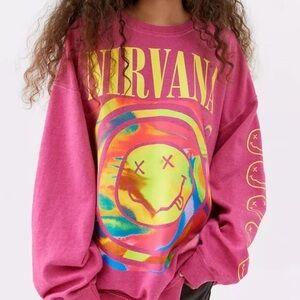 Urban Outfitters Pink Graphic Sweatshirt